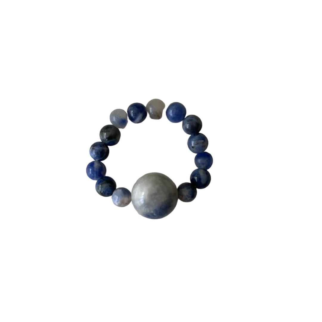 Sodalite Elastic Ring