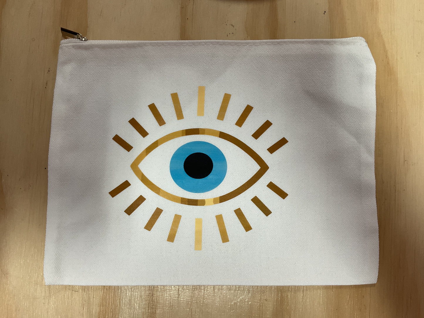 Evil Eye Sunflower Sun Moon Make Up Bag Travel Bag