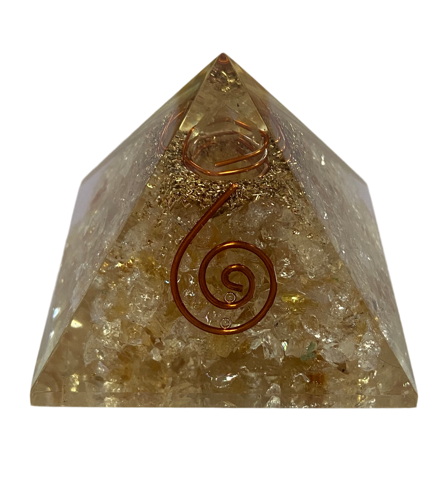 Medium Citrine Orgone Pyramid