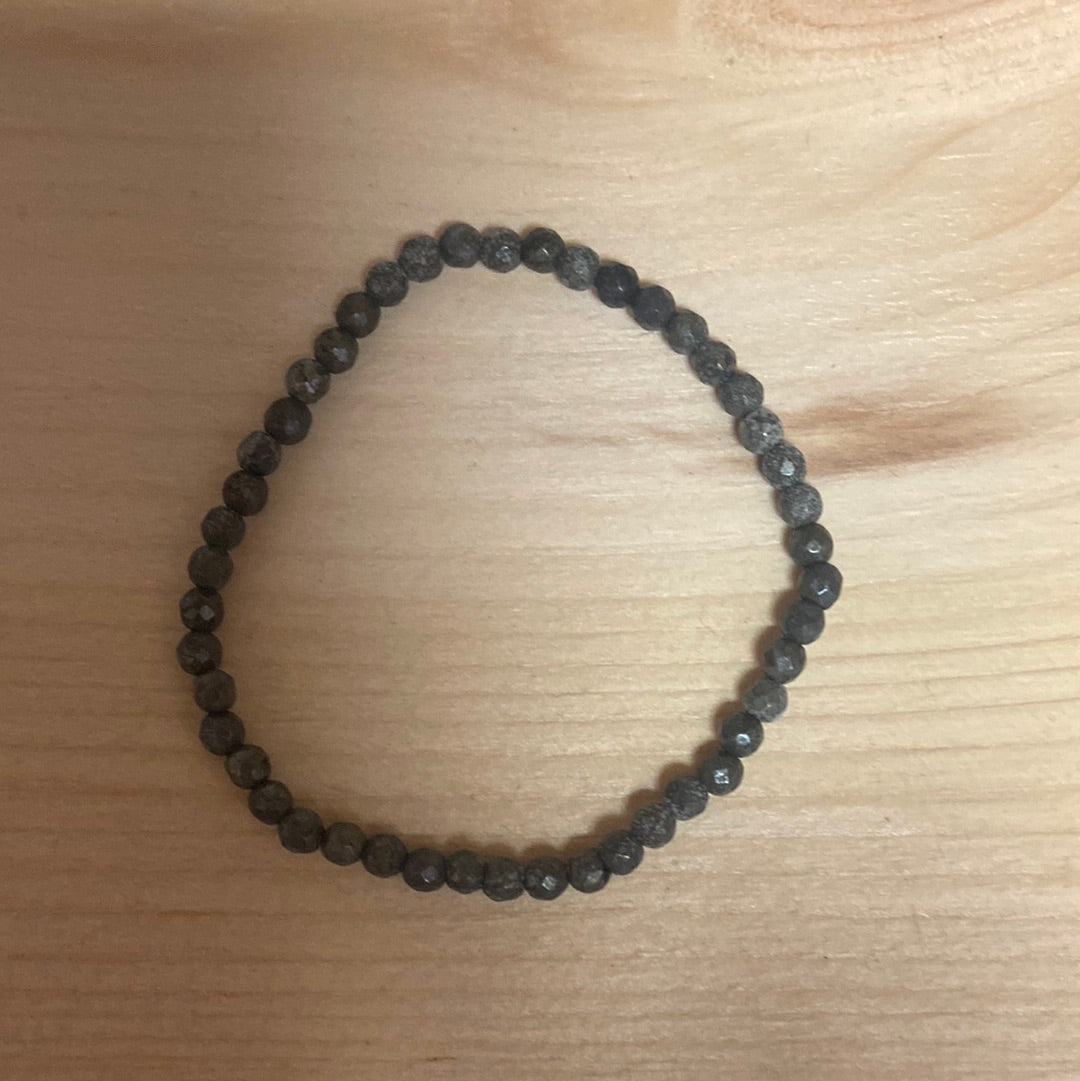 4mm Pyrite Bracelet - Iluterra