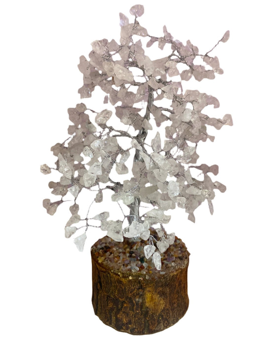 500 Bead Clear Quartz Gemstone Tree - Iluterra