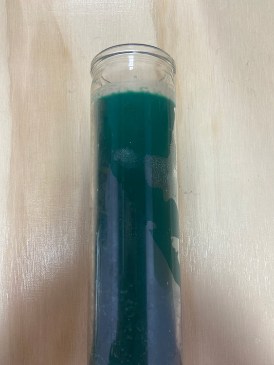 Green Candle 8in