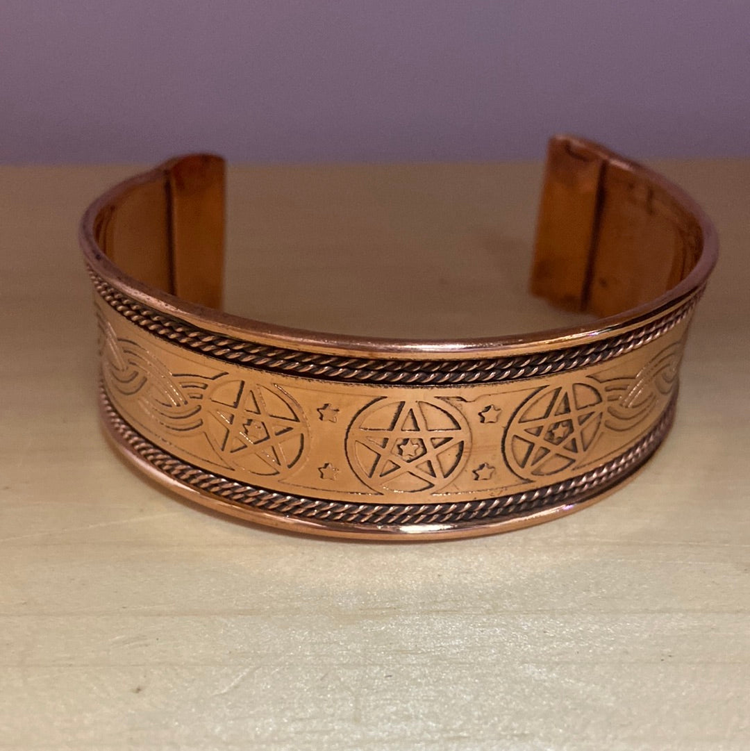 Celtic knot Pentagram Copper Bracelets