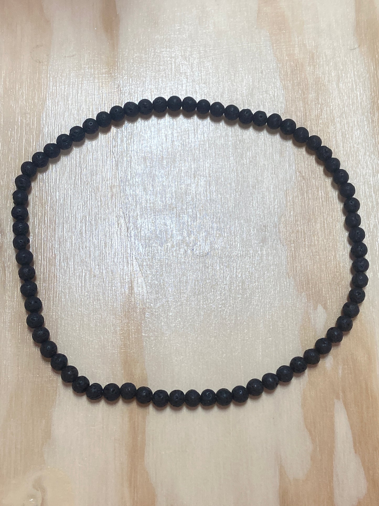 Black Lava 8mm Necklace