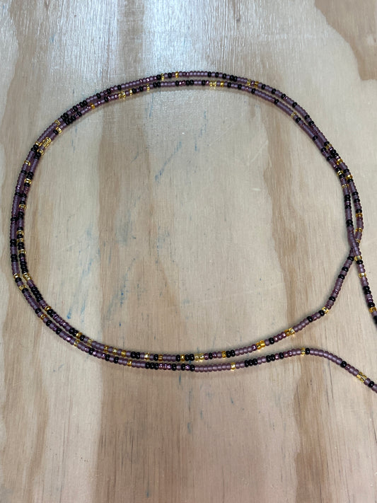 Mixie Purple Waist Beads 55”