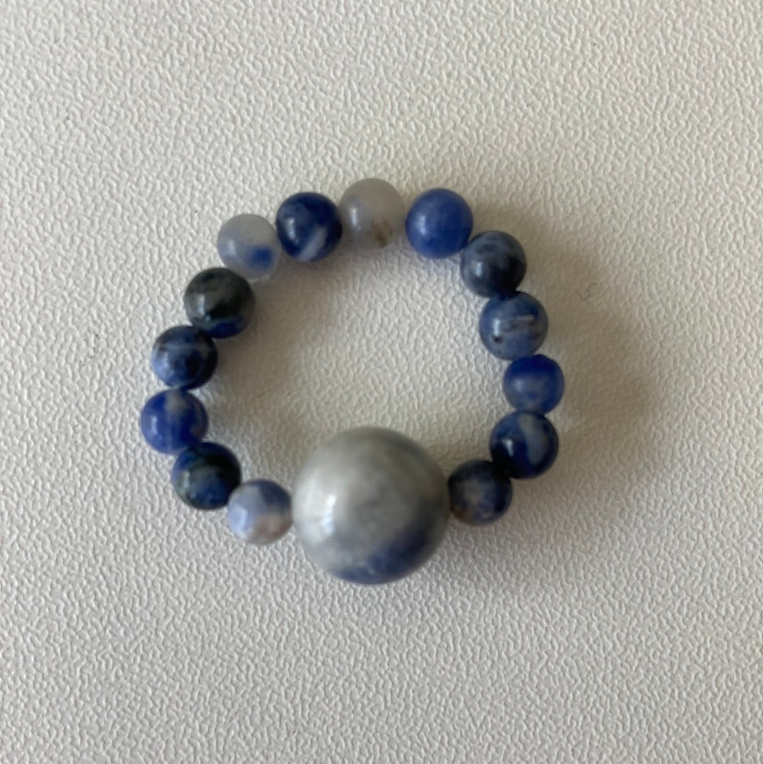 Sodalite Elastic Ring