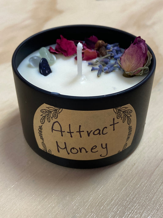 Attract Money Tin Candle 4oz