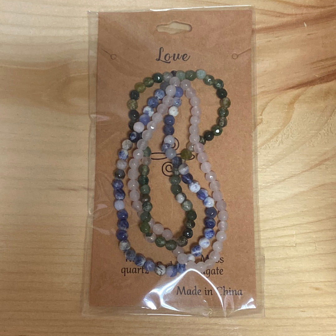 Conjunto de pulsera de amor