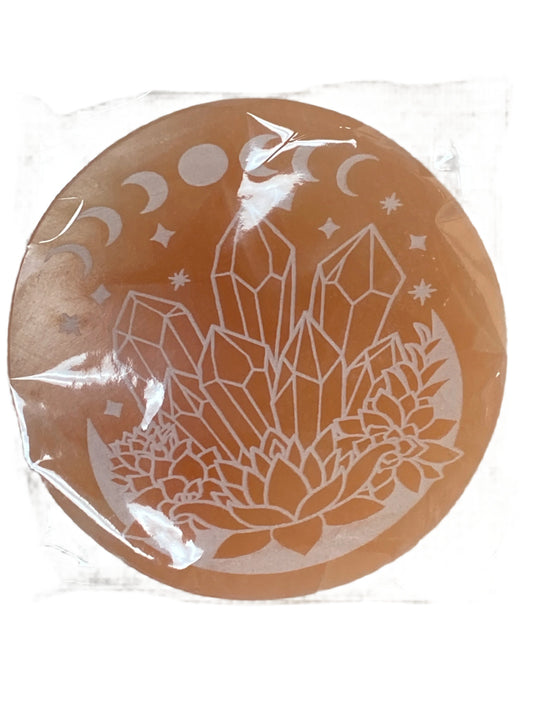 orange selenite disc