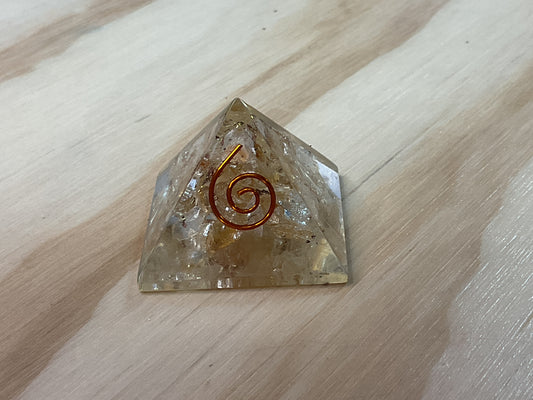 Citrine Orgonite Pyramid