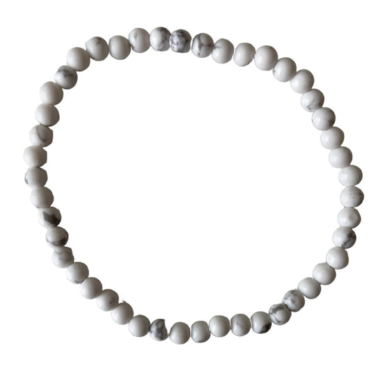 Howlite Bead Bracelet