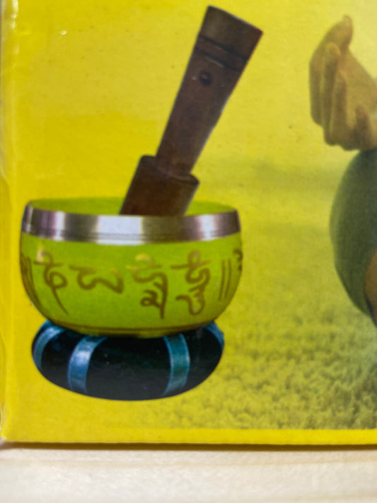 Yellow Tibetan Singing Bowl