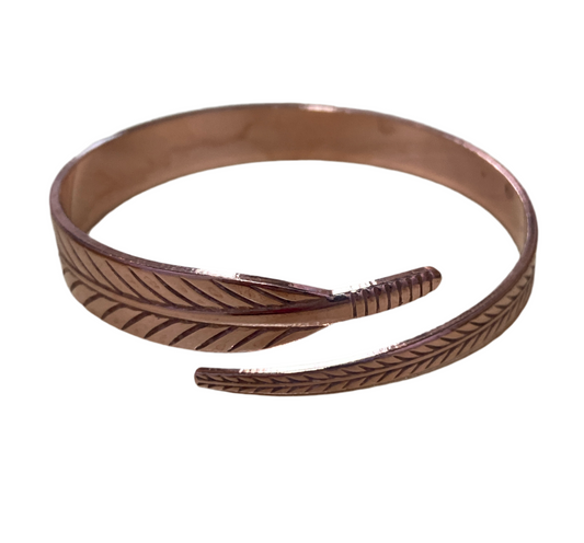 Feather copper Bracelet