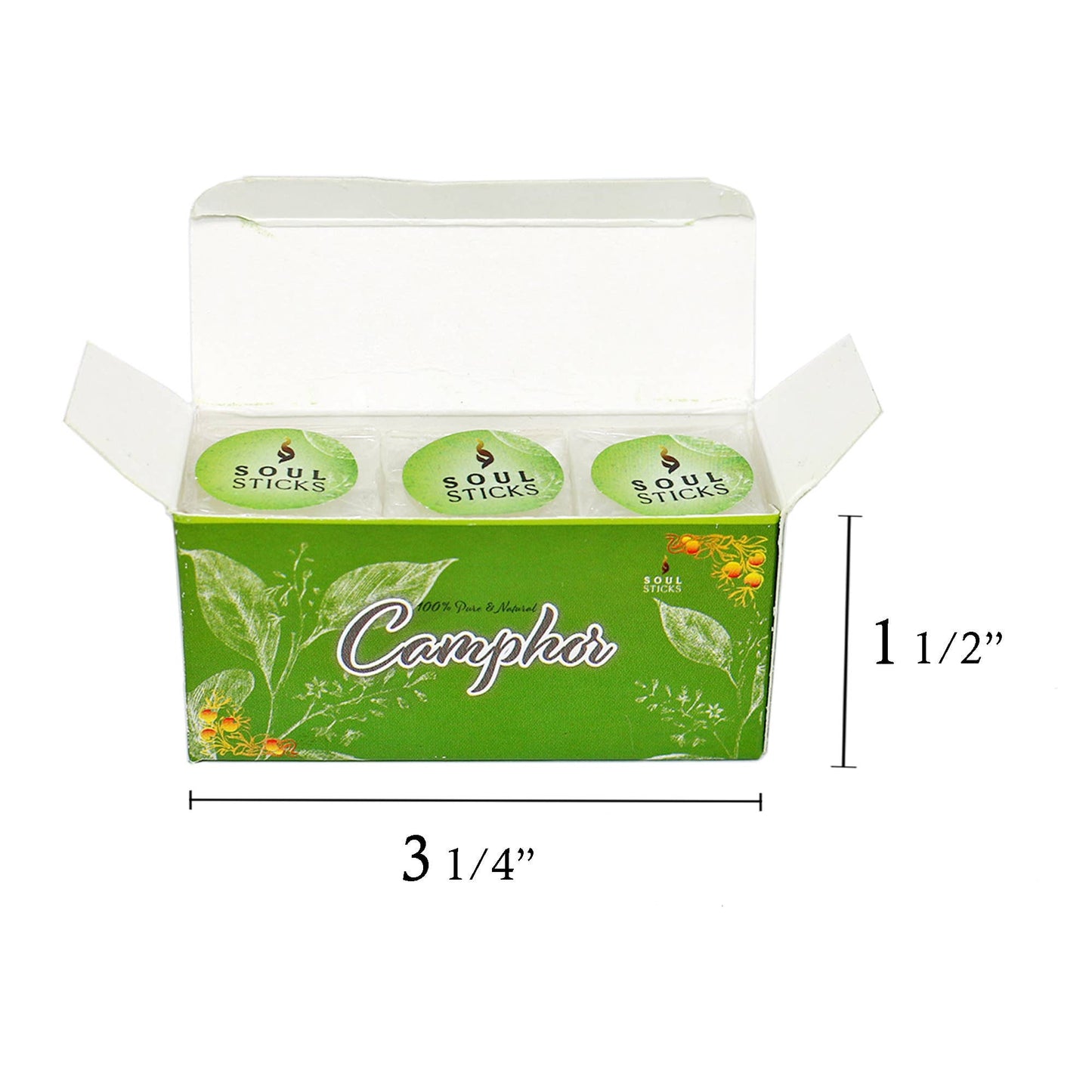 Soul Sticks - 100% Pure & Natural Camphor Box (56 g.)