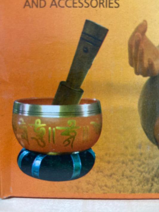 Orange Tibetan Singing Bowl