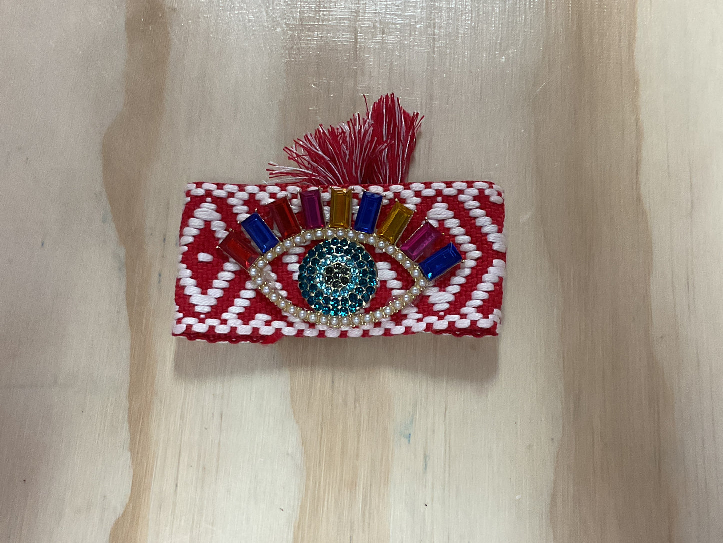 Boho Adjustable Red Evil Eye Bracelet