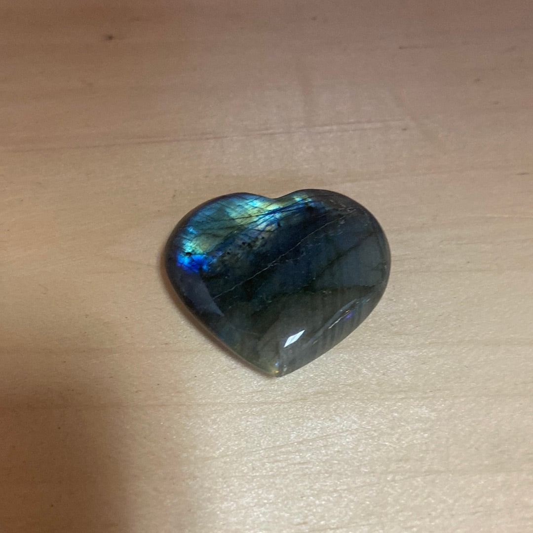 Labradorite Heart