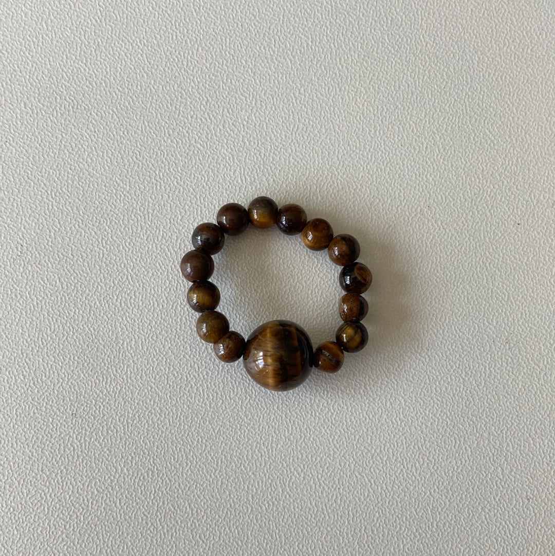 Tiger Eye Elastic Ring