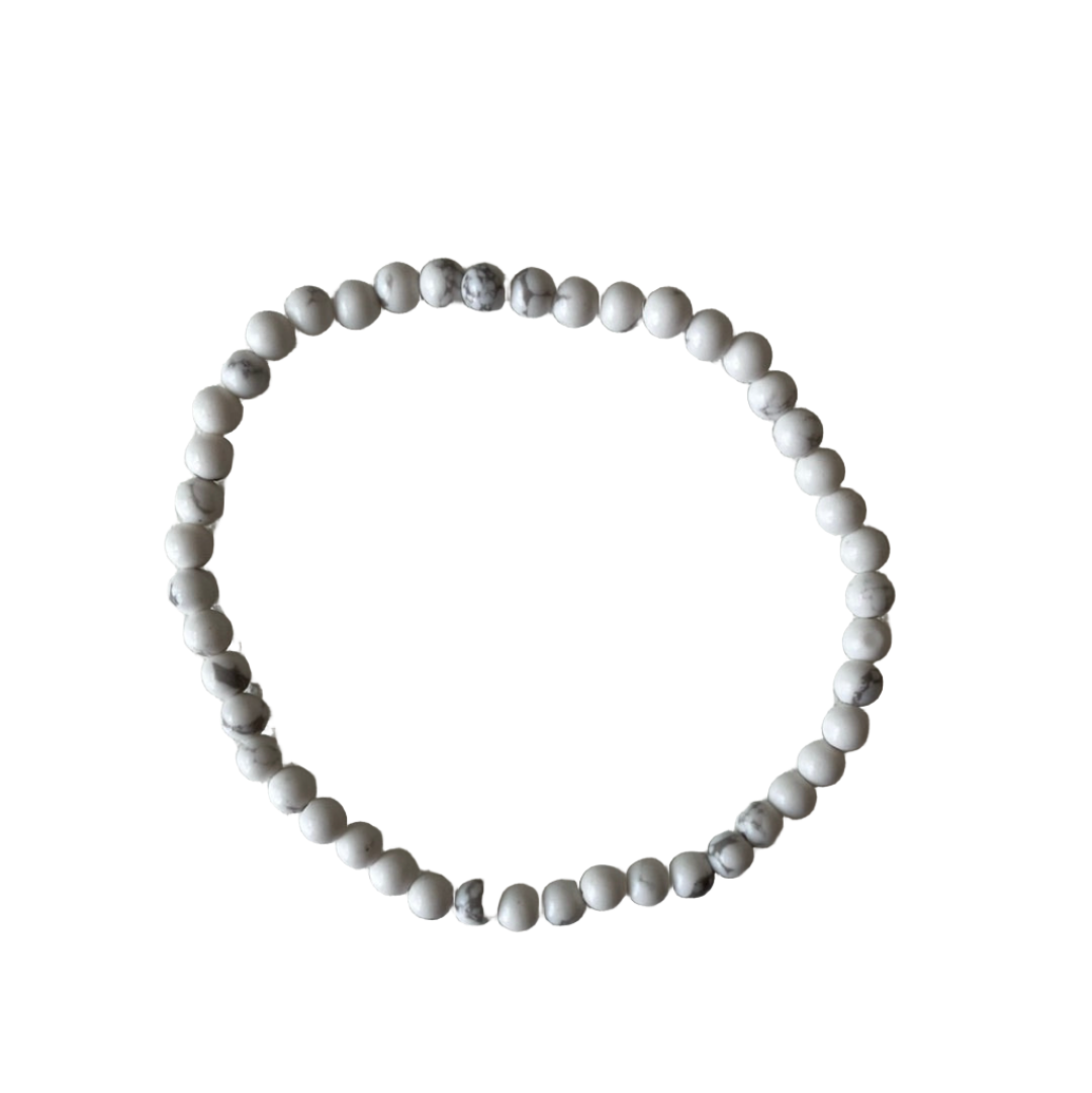 Howlite Bead Bracelet