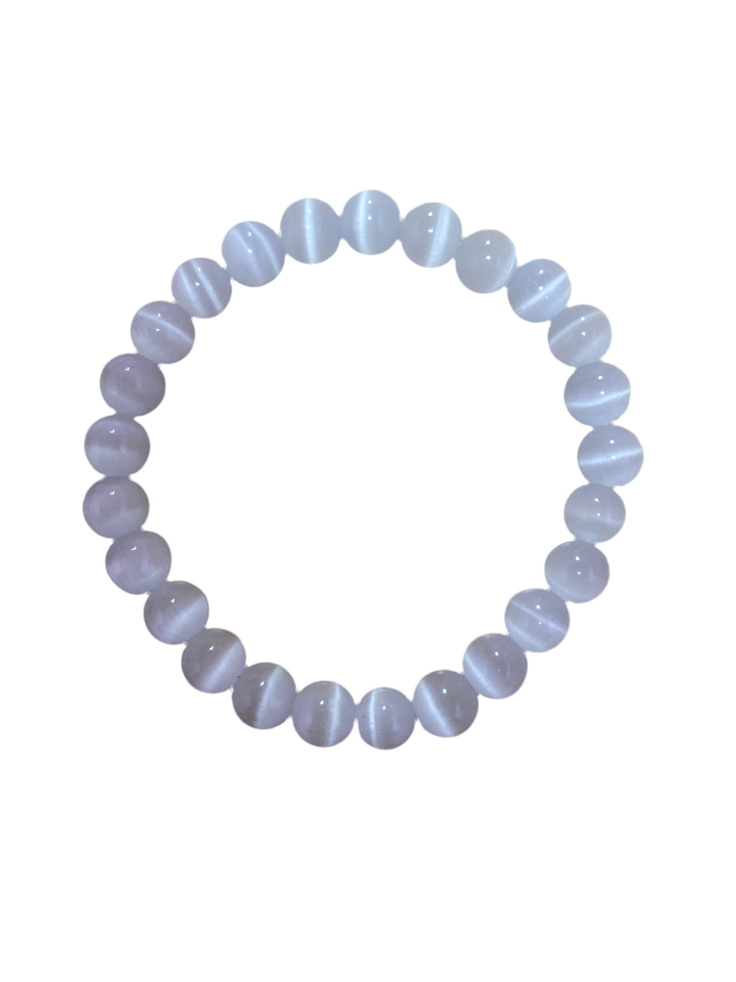 Selenite Bead Bracelet