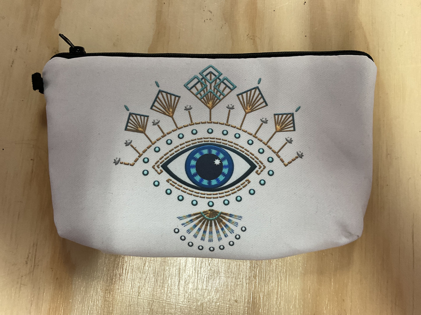 Evil Eye Sunflower Sun Moon Make Up Bag Travel Bag