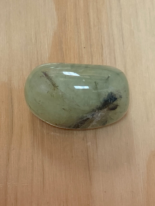 Prehnite tumble stone