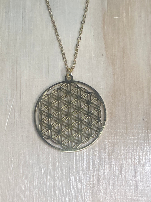 Stainless steel Flower of Life Necklace