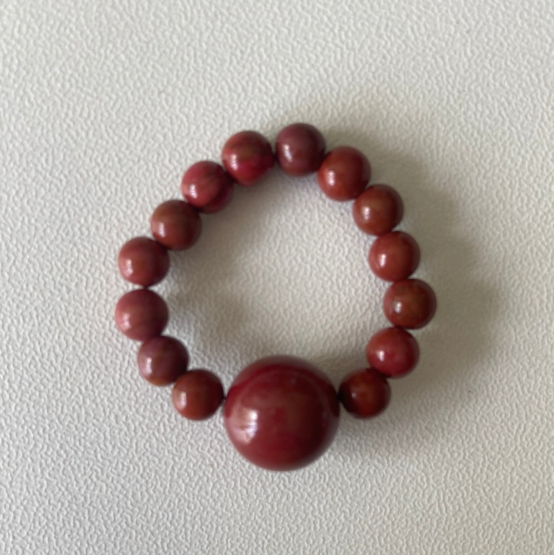 Red Jasper Elastic Ring