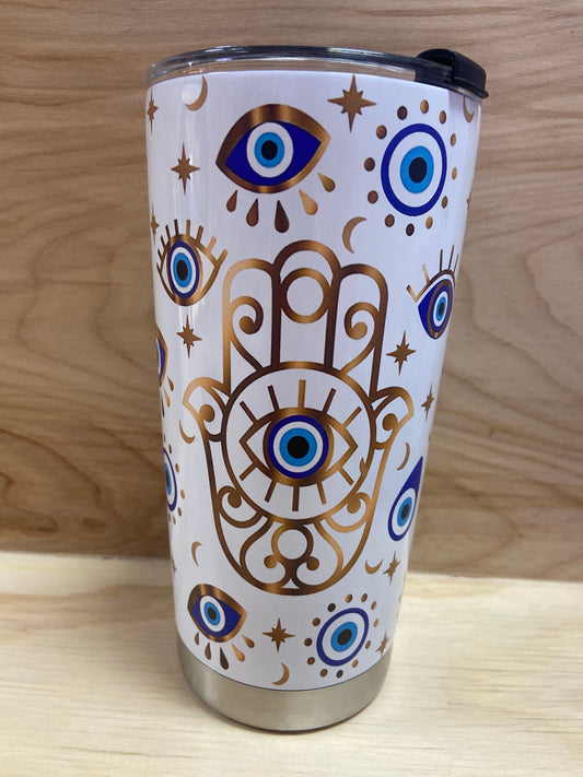 20 oz Stainless steel Evil Eye Insulated Mug