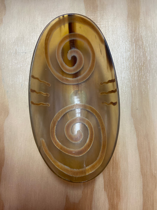 Ritual Oval Bowl Buffalo Horn