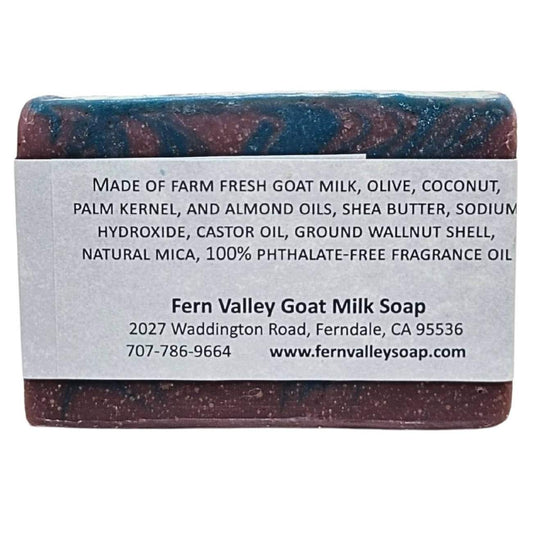 Jabón natural de leche de cabra | Exfoliante | Zapatero de arándanos