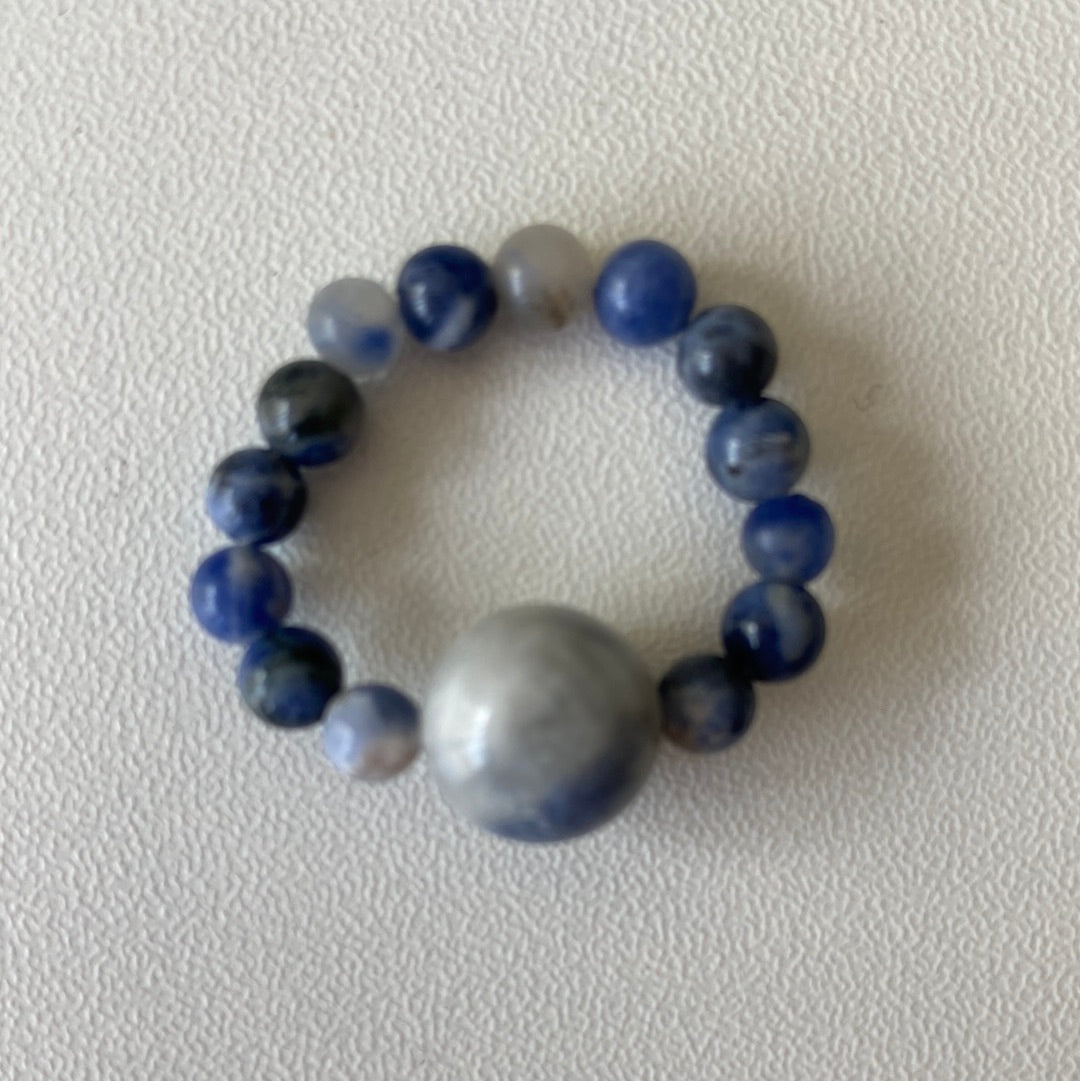 Sodalite Elastic Ring