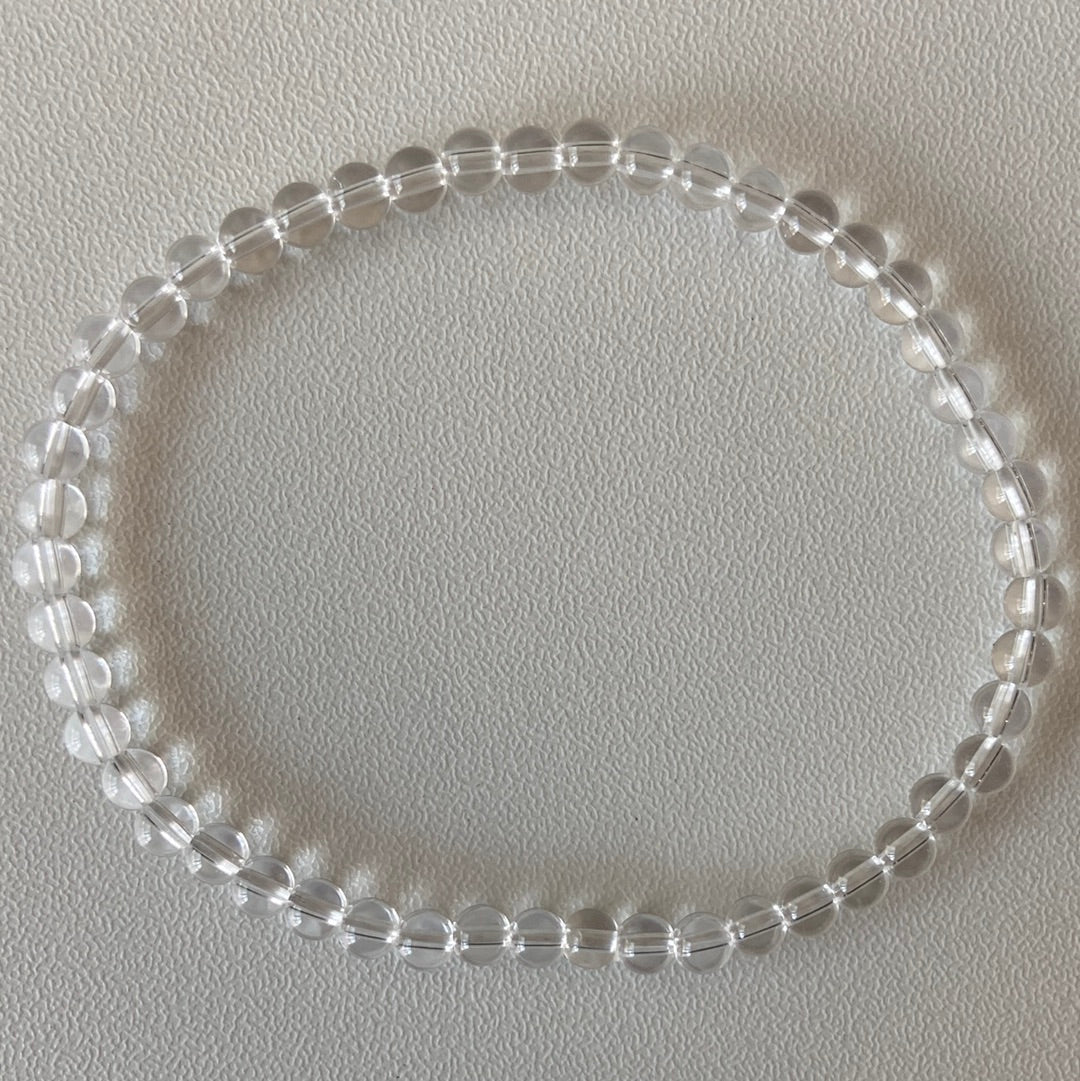 Clear Quartz Bead Bracelet