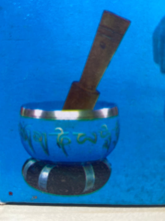 Light Blue Tibetan Singing Bowl