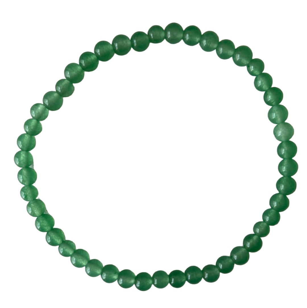 Pulsera de cuentas de aventurina verde