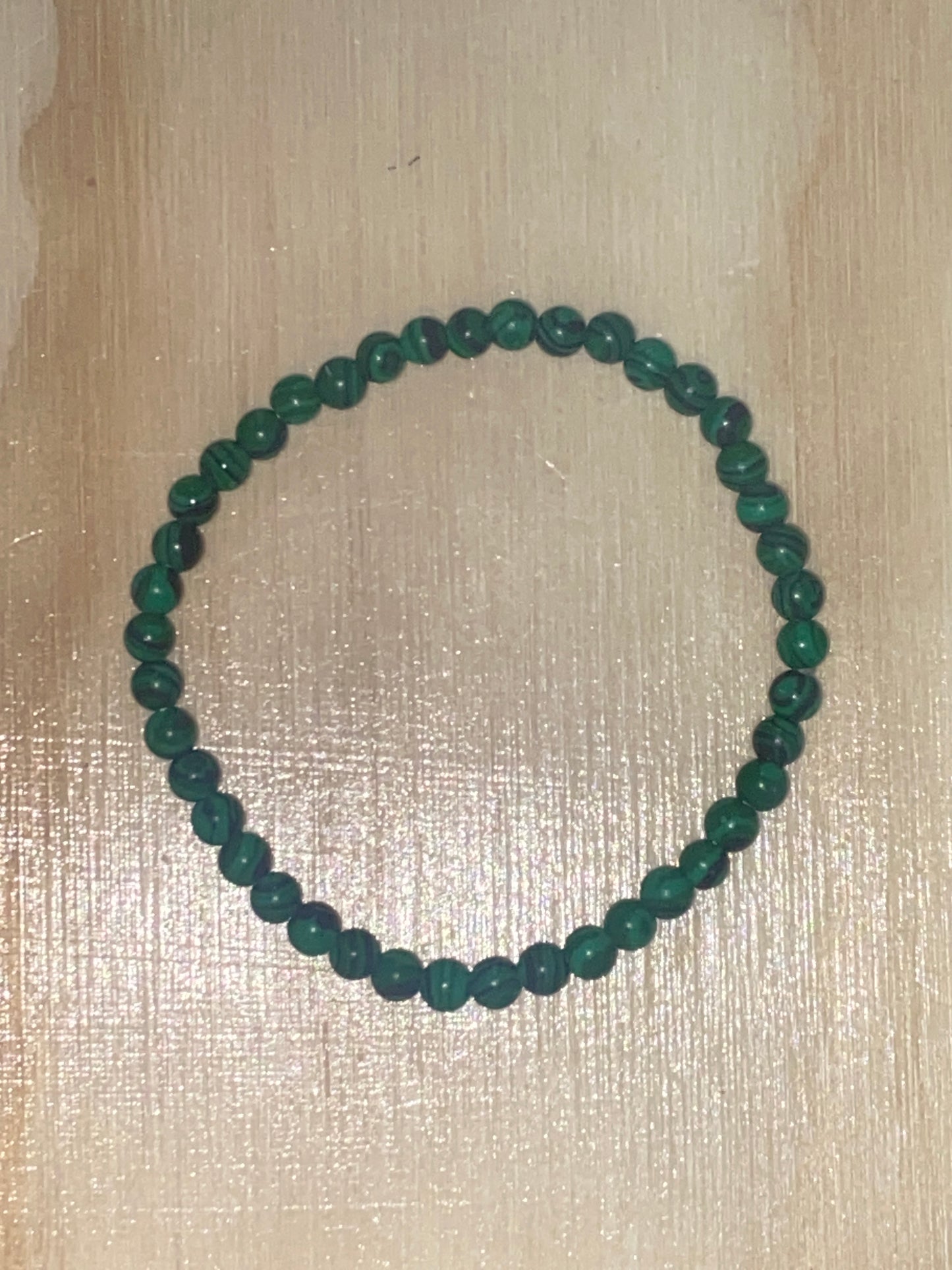 Malachite Bead Bracelet