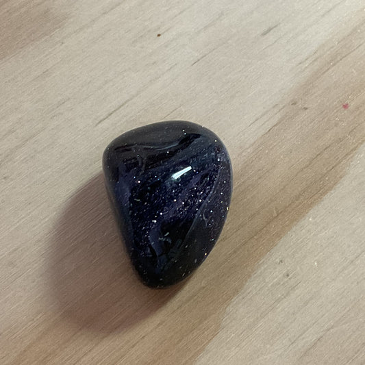 Blue Goldstone Tumble Stone