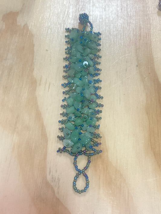 Green Aventurine Chips Bracelet