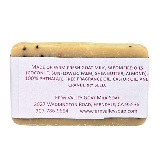Jabón natural de leche de cabra | Exfoliante | Arándano y granada