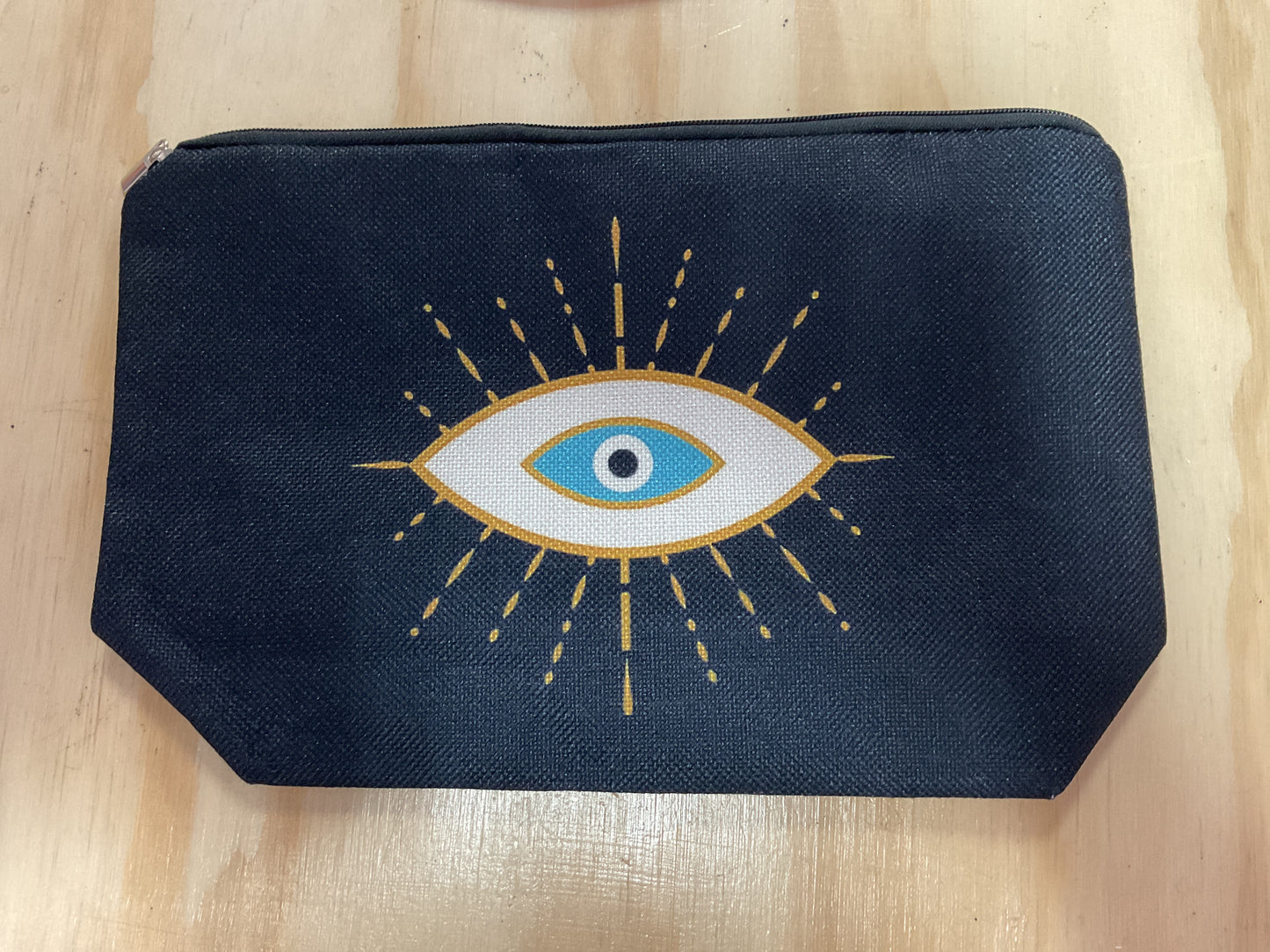 Evil Eye Sunflower Sun Moon Make Up Bag Travel Bag