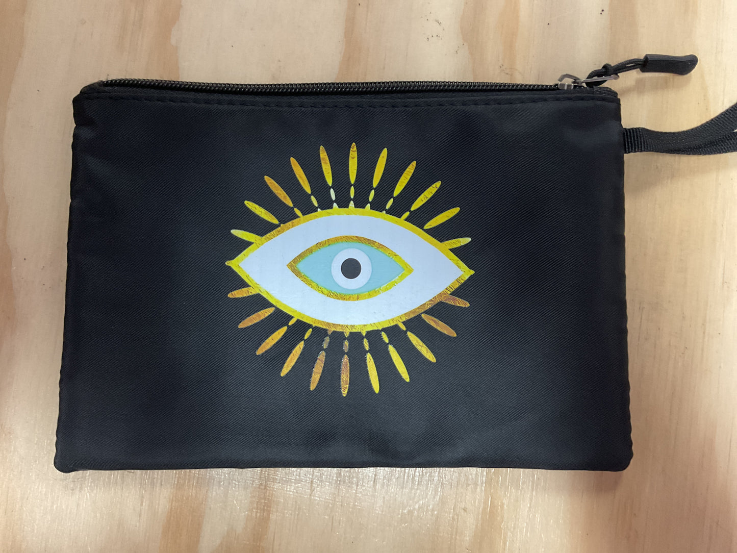 Evil Eye Sunflower Sun Moon Make Up Bag Travel Bag