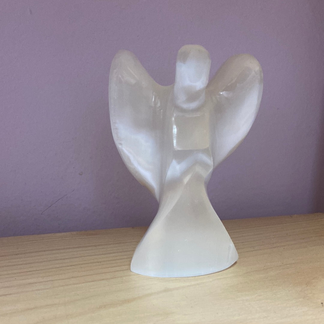 Small Selenite Angel 4”