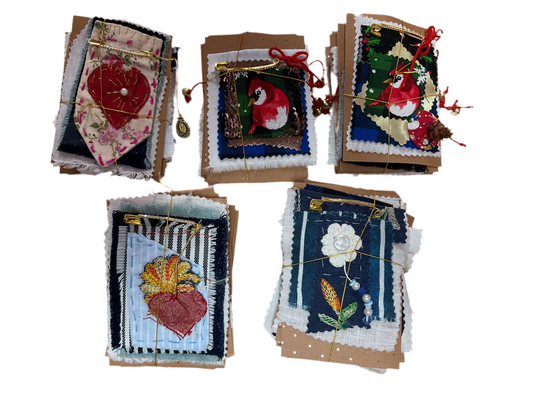 Brooches with Decorated Cloth