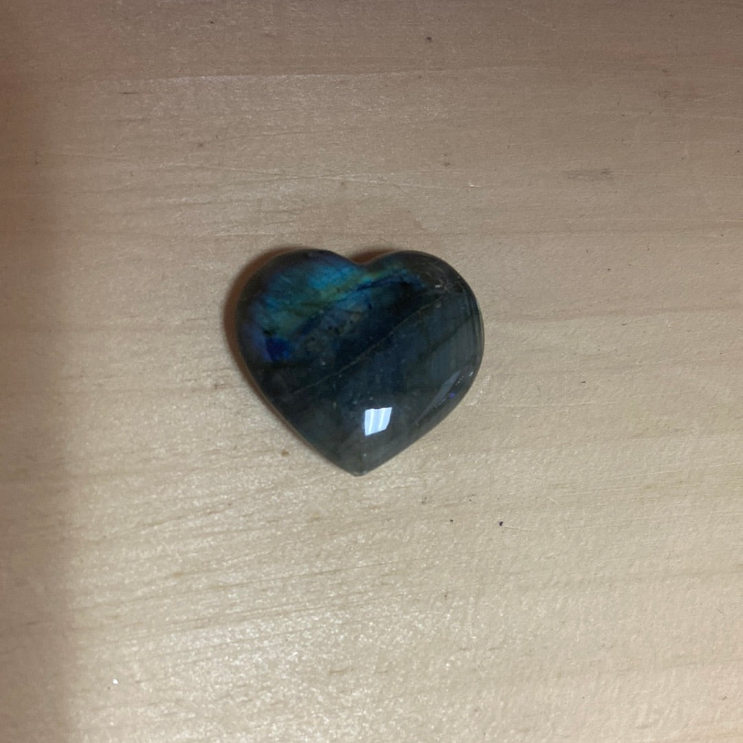 Labradorite Heart