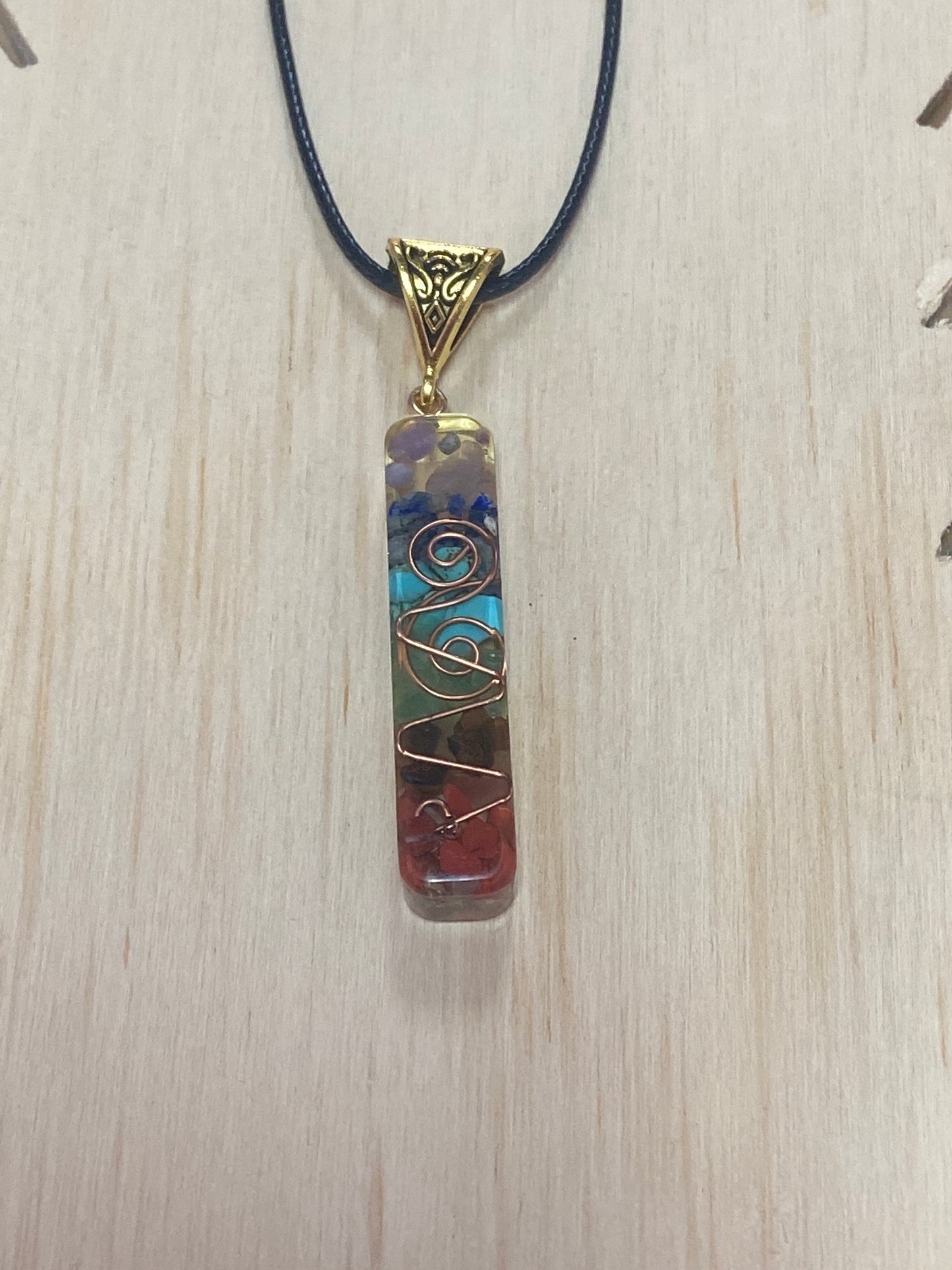 Seven Chakra Orgone Energy Necklace