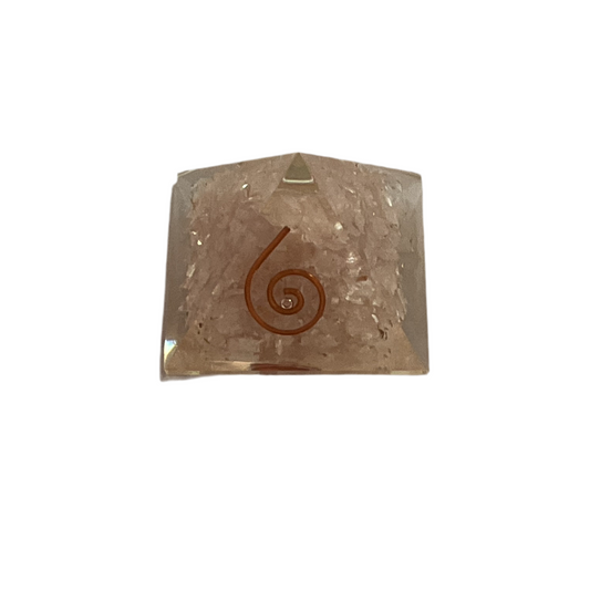 Small Rose Quartz Orgone Pyramid