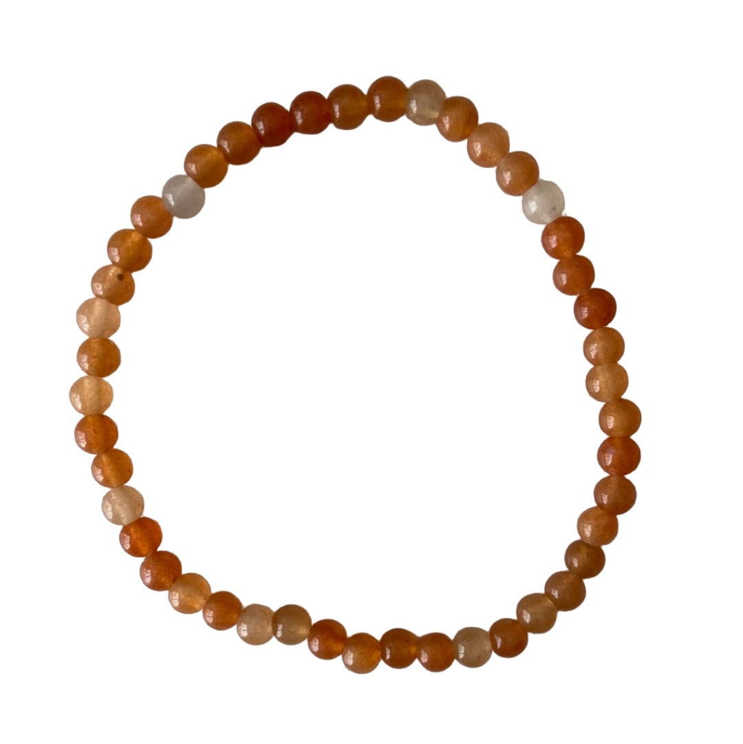 Honey Onyx 4mm Bead Bracelet