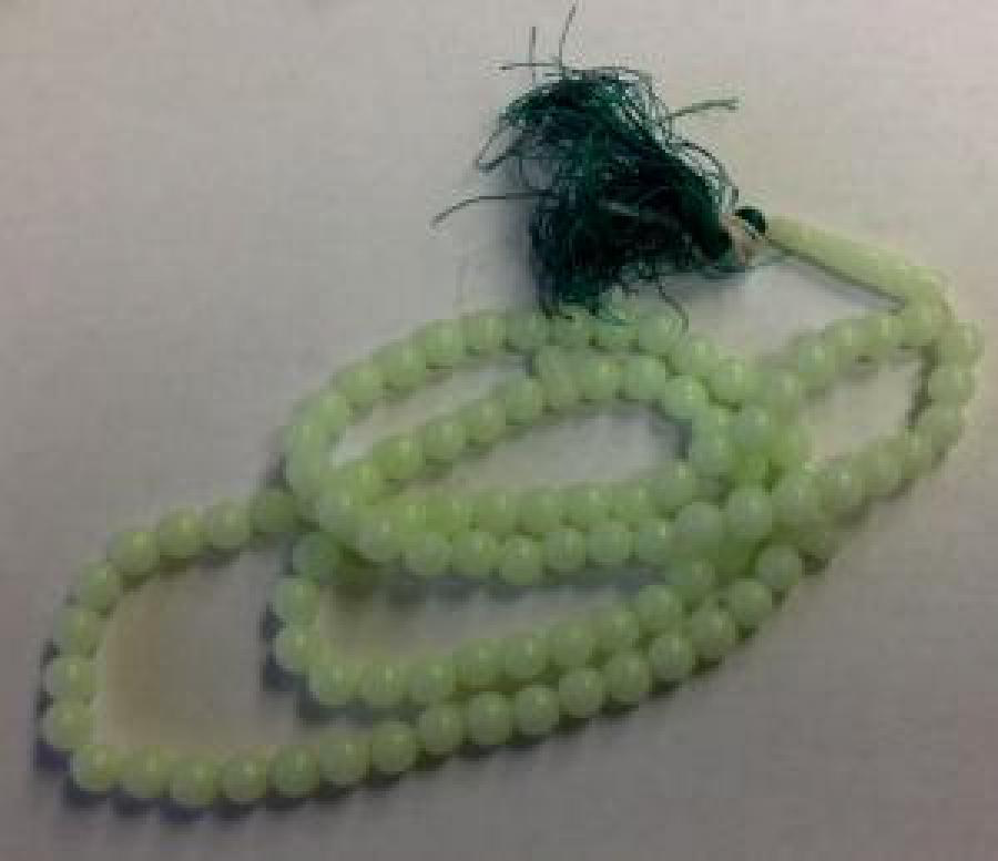 Green Night Glow Japa Mala 8mm (108 beads)