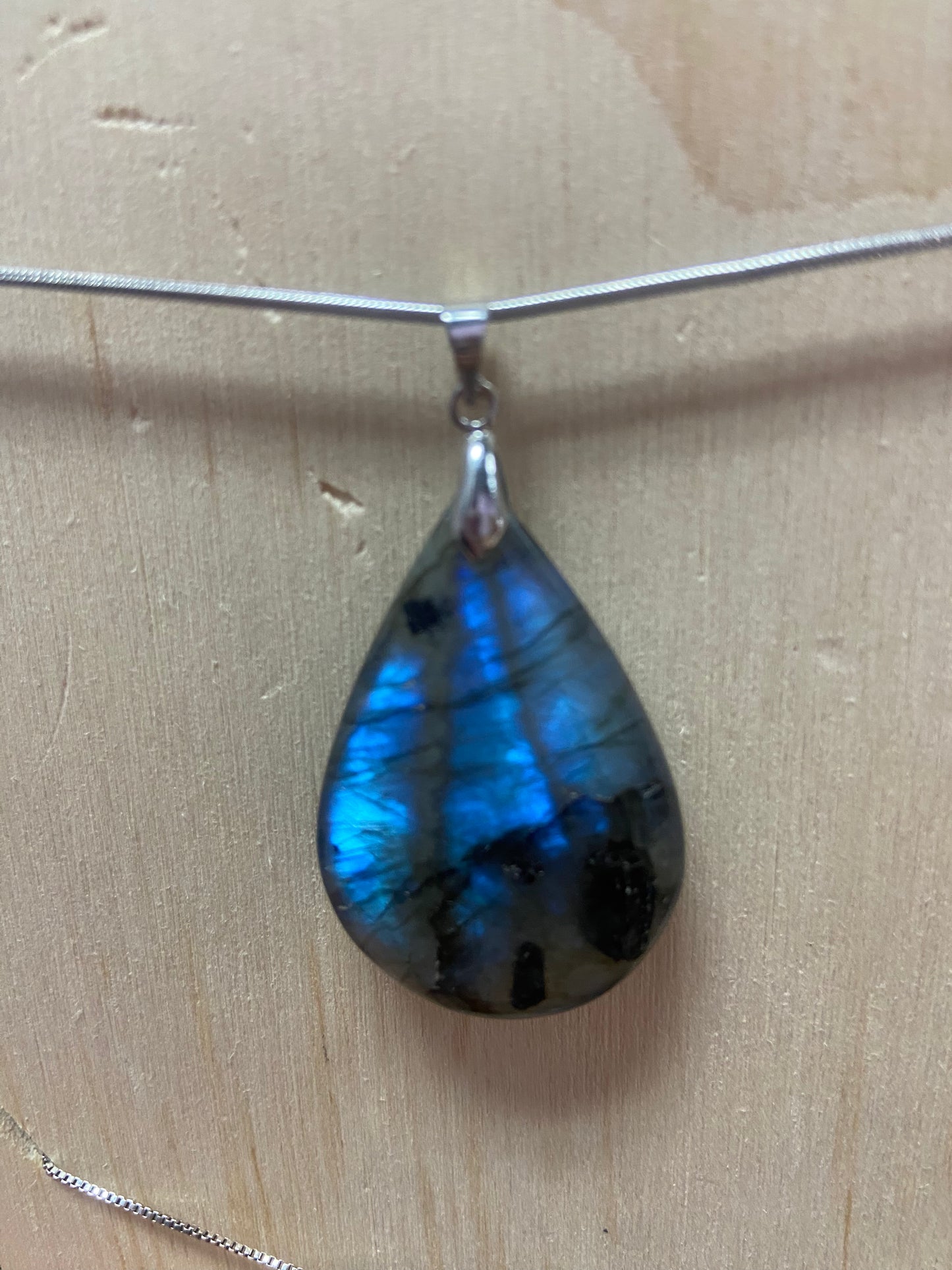 Labradorite Water Drop Necklace