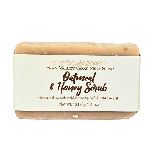 Jabón natural de leche de cabra | Exfoliante | Avena y miel